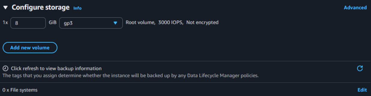 Storage configuration