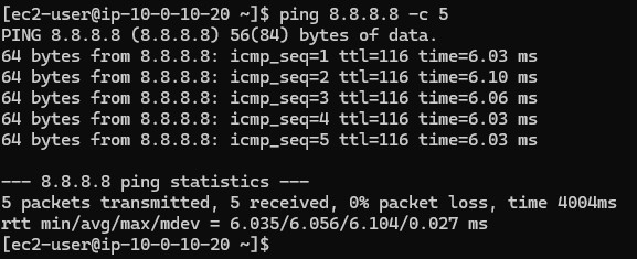 Ping output