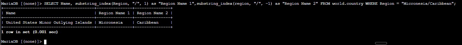 Challenge output splitting Micronesia and Caribbean